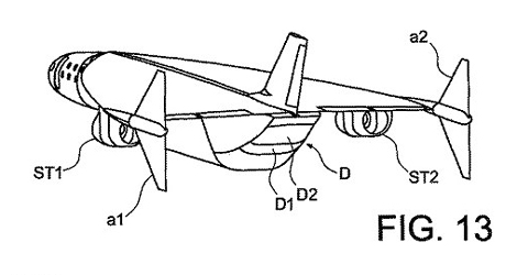 Diagram of new supersonic aircraft