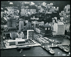 Hong Kong (Central) harbour front in 1963