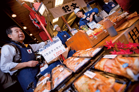 Sushi market Japan