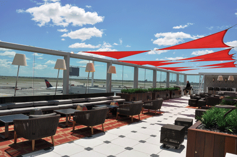 Delta lounge sky deck