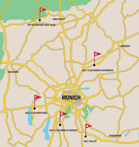 Munich golf course map