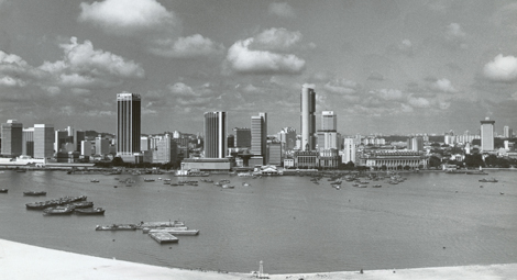 Singapore\\\\'s skyline in 1965