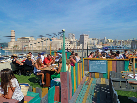 Rowing Club roof terrace, Marseille ©JennySouthan