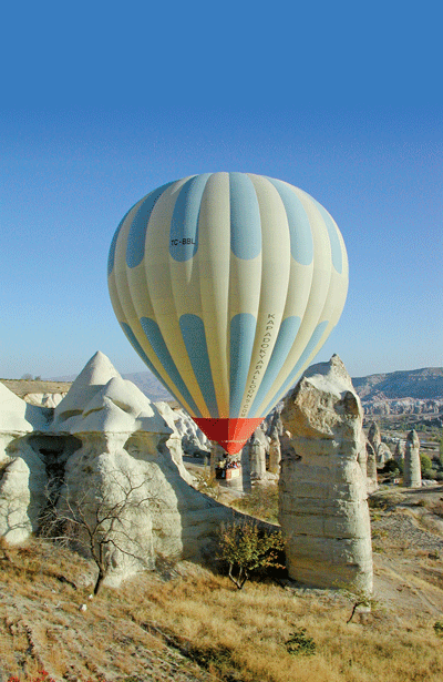 Hot-air balloon ride over Cappadocia
