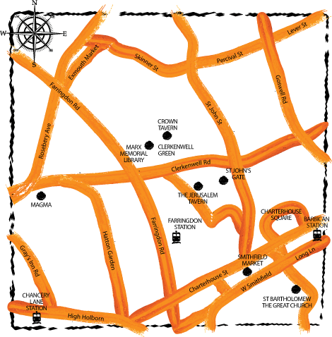 London Clerkenwell map