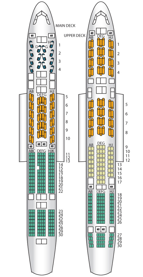 Airbus A380 Seating Chart Asiana