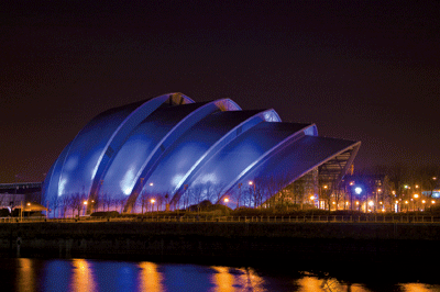 Nighttime in Glasgow