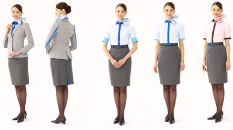 ANA uniforms cabin attendant female