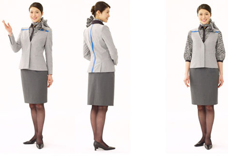 ANA uniforms lounge staff female