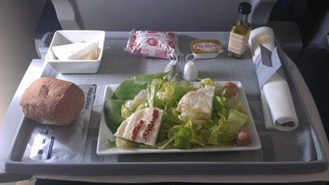 Aegean Airlines lunch