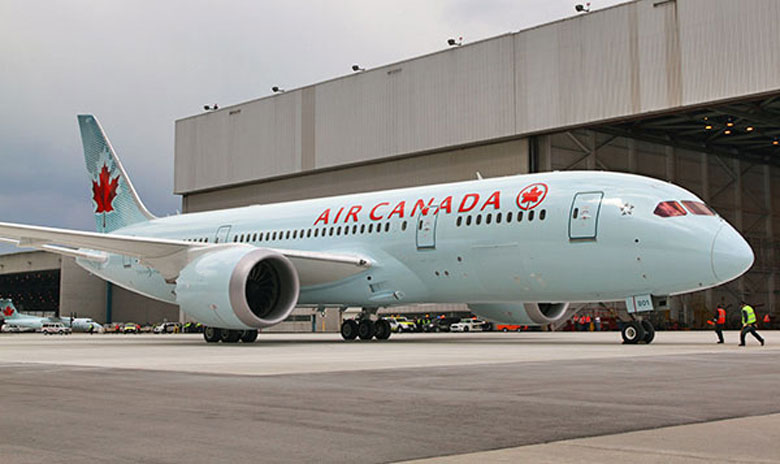 Air Canada maiden B787 flight