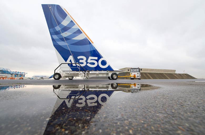 A350 tailfin rollout