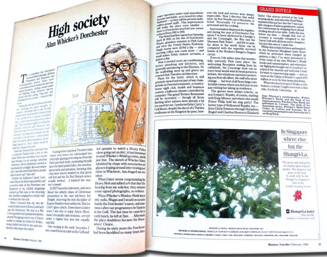 Alan Whicker article in 1990 edition of BT