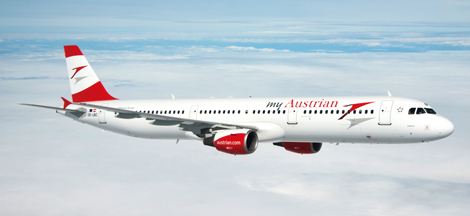 Austrian A321 in new livery