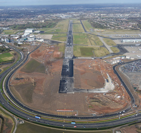 Birmingham Airport runway