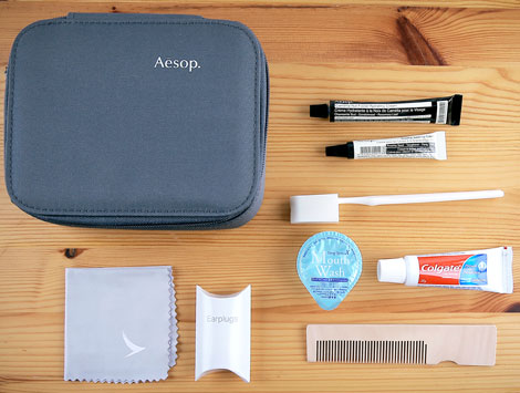 First class male amenity kit