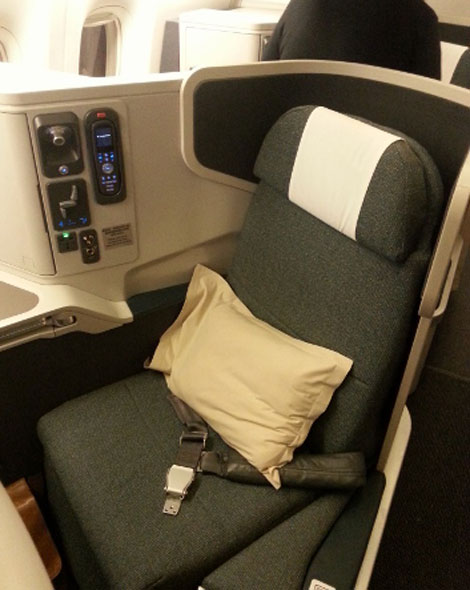 Cathay business seat