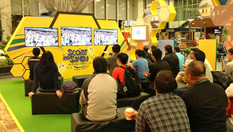Changi Airport broadcasts FIFA World Cup 2014 live in departure areas