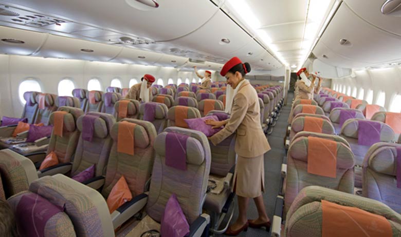 Emirates A380 economy class