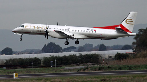 Etihad Regional maiden flight