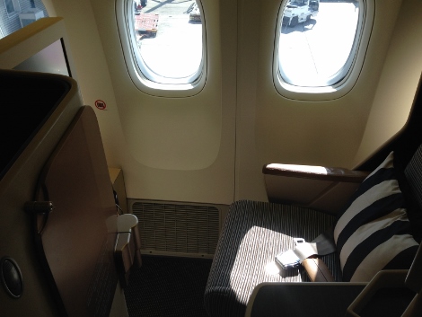 Etihad business class B777-300ER seat 5K
