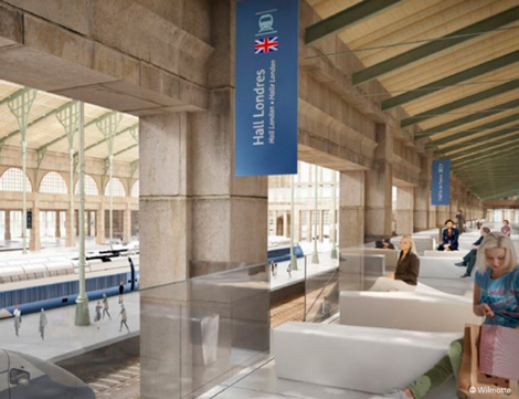 How it will look: New Eurostar departures lounge at Gare du Nord