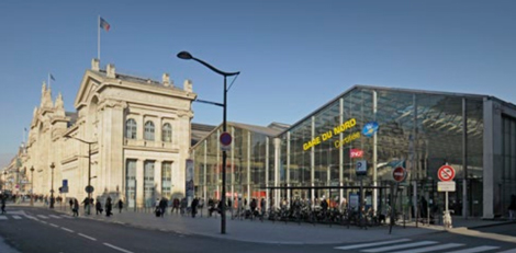 Redesigned Gare du Nord exterior