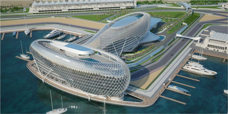 Formula  Hotel on As Well As The Formula One Race Track  The Island Will Feature Ferrari