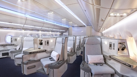 Finnair A350 business class cabin