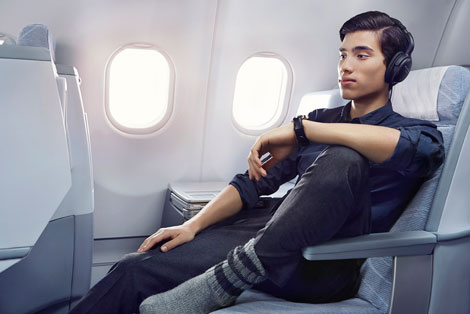 Finnair business seat