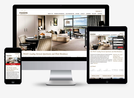 Frasers Hospitality new website 2014