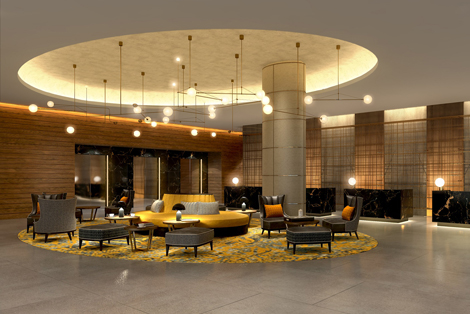 Hilton London Bankside lobby