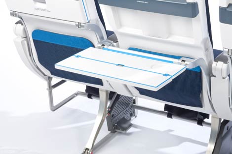 KLM B777 slimline seat tray