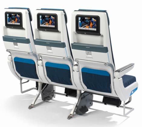 KLM B777 slimline seats