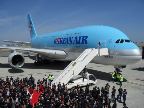 Korean Air A380 launch