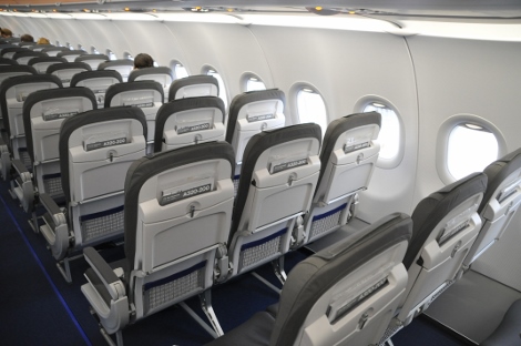 Lufthansa A320neo economy seating