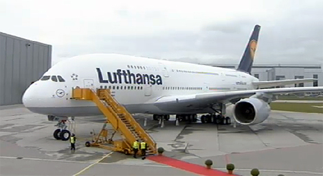 Lufthansa\\\\\\\\\\\\\\\\'s A380 at Frankfurt
