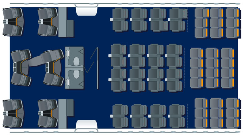 Lufthansa B747-8 premium economy seatplan
