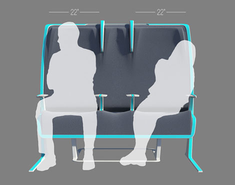 Morph superwide seating