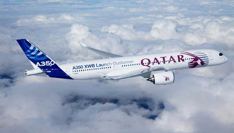 Qatar A350 test flight