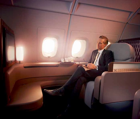 Qatar Airways A380 first class upper deck