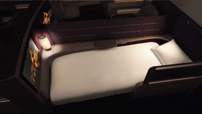 Qatar first class bed