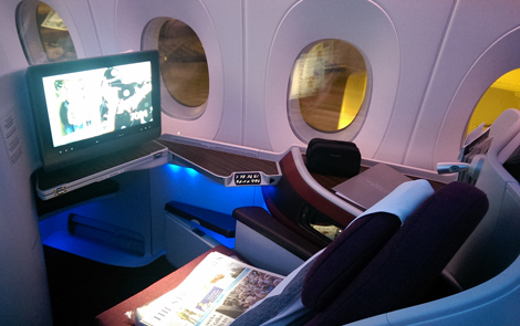 Qatar Airways A350 business seat