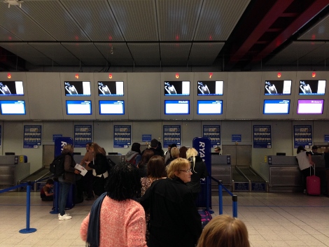 Ryanair boarding at Luton