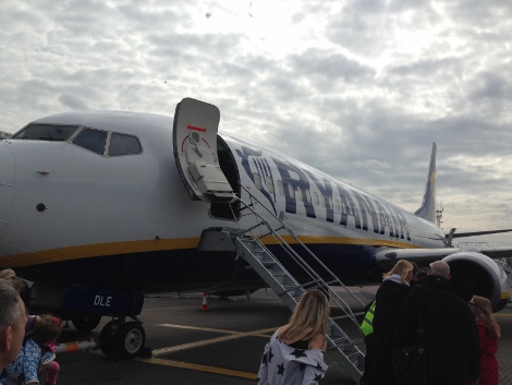 Ryanair boarding at Luton
