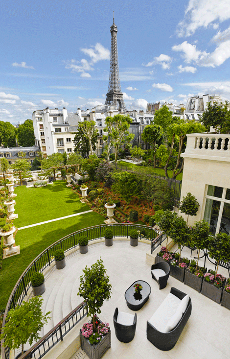 Terrasse Suite Jardin Shangri-La Paris