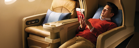 Singapore Airlines medium haul business seat