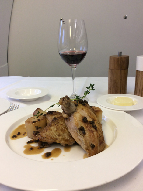 Spring chicken The Peninsula in first class on Swiss International Air Lines