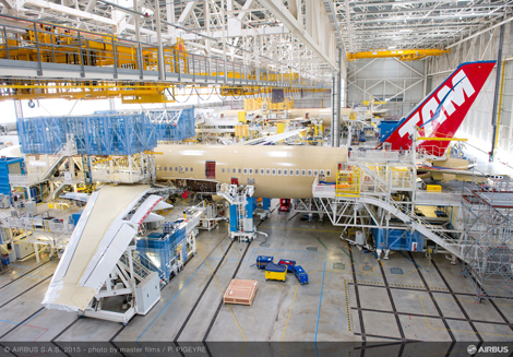 TAM\\\\\\\\\\\\\\\\\\\\\\\\\\'s A350 in assembly