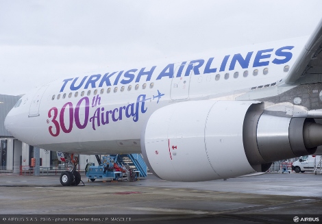 Turkish Airlines 300th aircraft A330-300